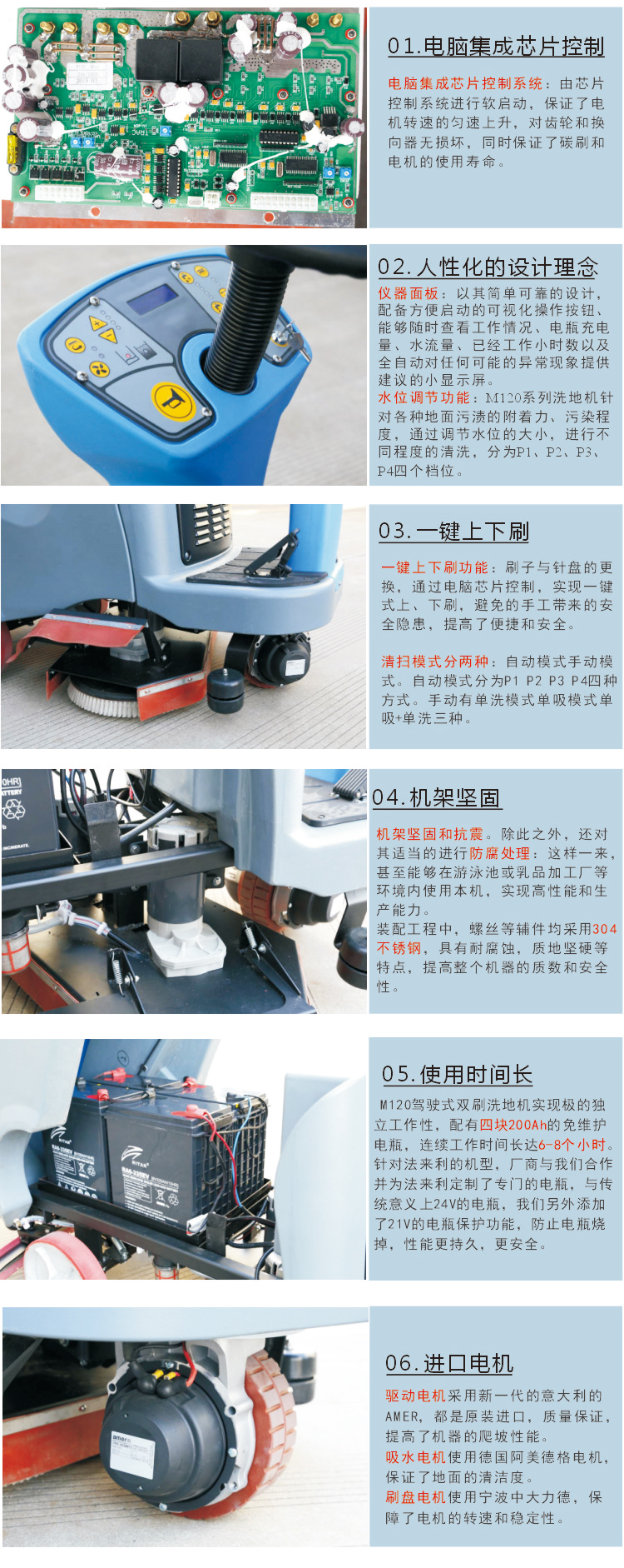 全自動洗地機M120細節(jié)介紹
